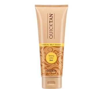 Body Drench Dark Quick Tan Gradual Tanning Cream, 8 Fl Oz, Natural, Gluten-Free, Sensitive Skin Suitable