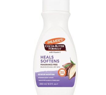 Palmer’s Cocoa Butter Formula Daily Skin Therapy Fragrance Free Lotion for Dry Skin, Unscented Body Lotion, Flip Cap Bottle, 8.5 Fl Oz