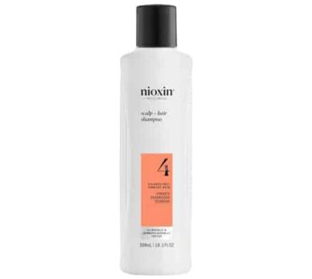 Nioxin System 4 Scalp + Hair Shampoo – Hair Thickening Shampoo For Damaged Hair with Progressed Thinning, 10 fl oz (Packaging May Vary)