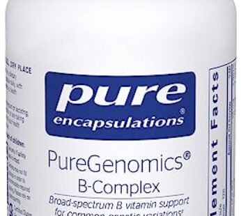 Pure Encapsulations PureGenomics B-Complex – Broad Spectrum B Vitamin Support for Genetic Expression, Cellular Function, Hormone Production & Energy Metabolism* – with Vitamin B12 & B6-120 Capsules