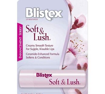 Blistex Soft & Lush Lip Protectant, 0.13 Ounce Tube ? Softens & Conditions, Creamy Smooth Texture, Hydrating Lip Balm, Daily Lip Hydration,