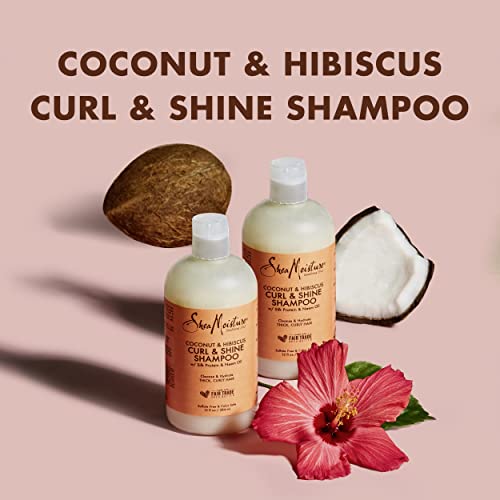 SheaMoisture Coconut & Hibiscus Curl Trio: Includes Curl & Shine Shampoo and CONDITIONER, Curl Enhancing Smoothie with Box - Image 7