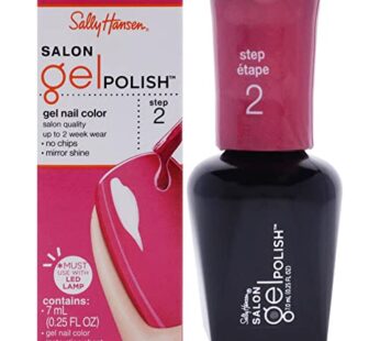 Sally Hansen Salon Pro Gel Nail Polish Lacquer, Back to the Fuchsia, 0.24 Fl. Oz.
