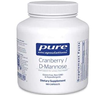 Pure Encapsulations Cranberry D-Mannose – Supports Urinary Tract Health* – with Cranberry Fruit Solids – Vegan & Non-GMO Dietary Supplement – 180 Capsules