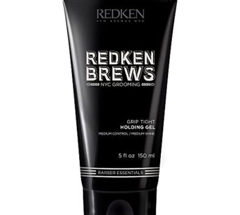 Redken Brews Holding Gel For Men | Men’s Hair Gel | Medium Hold Styling | Medium Shine | Flake-Free, No Crunch Styling | For All Hair Types, Great For Curly Hair |5 Fl Oz