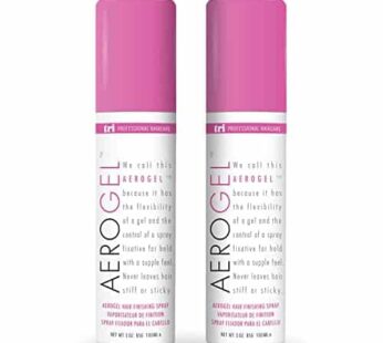 TRI Design Aerogel Hair Spray – Extra Hold, Free & Clear Hairspray Firm Hold for Women and Men, Travel, Volume Fixer & Non-Sticky Essentials, Flexible Spray Nozzle Bottle, Scented – (3oz, Pack of 2)