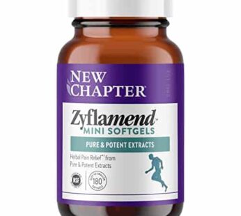 New Chapter Zyflamend? Mini Softgels, Multi-Herbal Pain Reliever+ Joint Supplement, 10-in-1 Superfood Blend with Ginger & Turmeric for Healthy Inflammation Response, Mini Soft Gels, 180 Count