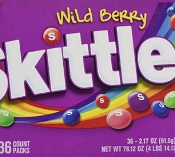 Wrigley Skittles, Wild Berry, 2.17 oz (36 count)