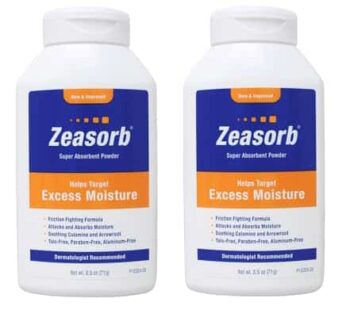 Zeasorb Prevention Super Absorbent Powder 2.5oz (Pack of 2)