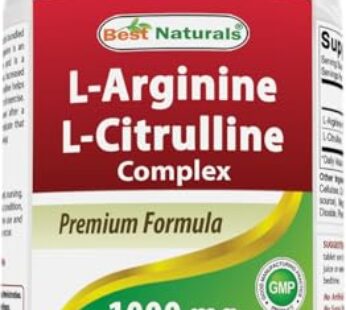 Best Naturals L-Arginine L-Citruline Complex Tablets, 250 Count