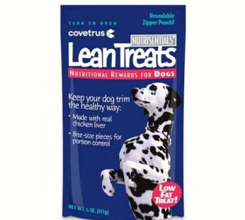 Covetrus Nutrisential Lean Treats for Dogs – Soft Dog Treats for Small, Medium & Large Dogs – Nutritional Low Fat Bite Size K9 Treats – Chicken Flavor – Single Pack – 4oz