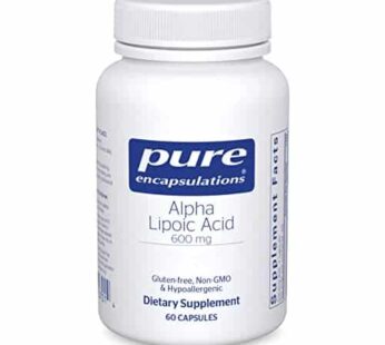 Pure Encapsulations Alpha Lipoic Acid 600 mg – ALA Supplement for Liver Support, Antioxidants, Nerve Health, Cardiovascular Health & Carbohydrate Support – Premium Alpha Lipoic Acid – 60 Capsules