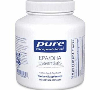 Pure Encapsulations EPA/DHA Essentials – Fish Oil Concentrate Supplement to Support Cardiovascular Health – Premium EPA & DHA Supplement with Omega 3-180 Softgel Capsules