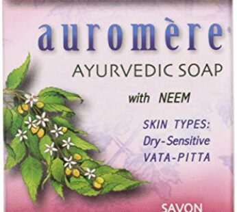 Auromere Ayurvedic Bar Soap, Himalayan Rose – Eco Friendly, Handmade, Vegan, Cruelty Free, Natural, Non GMO (2.75 oz), 3 pack