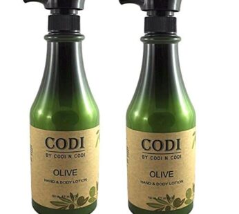 Codi Olive Hand & Body Lotion 750ml/25oz (pack of 2)