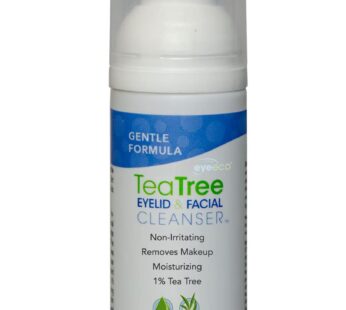 EYEECO Gentle Tea Tree Oil Foaming Facial Cleanser ? 1.6oz ? Non-Irritating Eyelid Cleanser & Face Wash with Tea Tree, Chamomile & Shea Butter?