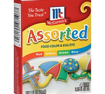 McCormick Assorted Food Color & Egg Dye, 1 fl oz (Pack of 12)