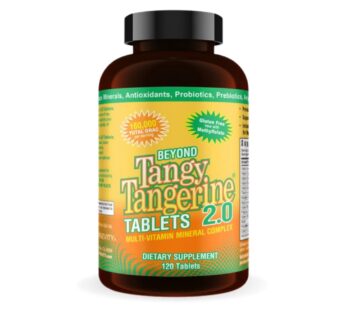 Youngevity Beyond Tangy Tangerine 2.0 Multi-Vitamin & Mineral Complex – Made with Natural & Whole Foods | 160,000 ORAC | 120 Tablets | 1 Bottle