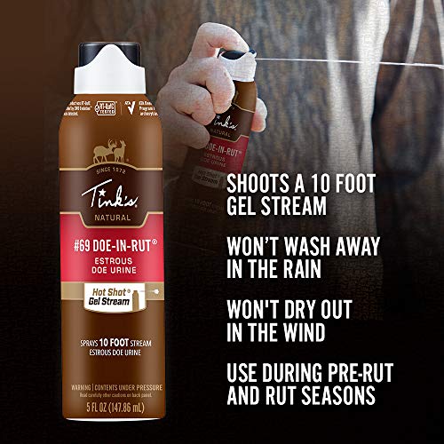 Tink's Doe-in-Rut Estrous Attractant Spray - 5 Fl Oz Bottle With 10 Foot Stream | Deer Scent Gel, Hunting Accessory With Secure Locking Cap - Image 4