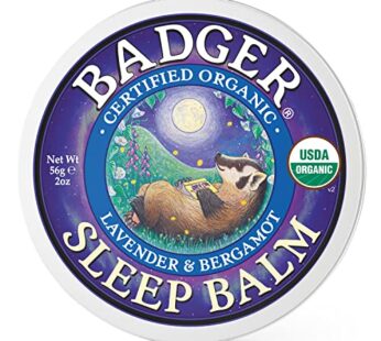 Badger – Sleep Balm, Lavender & Bergamot, Natural Sleep Balm, Scented Relaxing Balm for Children and Adults, Calming Night Balm, Organic Sleep Balm, 2 oz