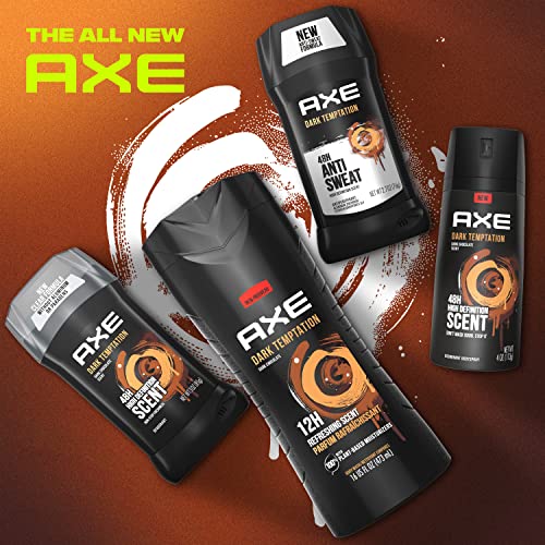 AXE Antiperspirant Stick For Men For Long Lasting Freshness Dark Temptation All Day Fresh Scent 48 Hour Anti Sweat Mens Deodorant 2.7oz 4 Count - Image 6
