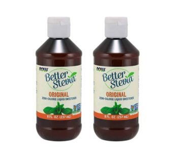Now Foods Better Stevia Original Liquid Extract, 8 Ounce Bottle (Pack of 2)