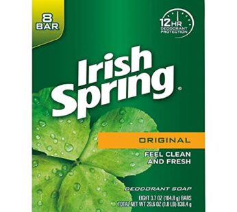 Irish Spring Deodorant Soap Original – 8 Ct