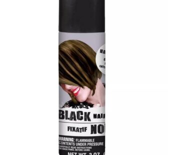 Stunning Black Hair Spray Color – 3 oz. (1 Count) – Instantly Transforms Your Look, Ideal for Parties & Cosplay