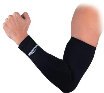 COOLOMG Arm Sleeve Youth Boys Adult Compression Sleeve for Basketball Baseball Football Golf (1 Sleeve) Black S