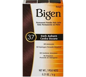 HOYU Bigen Hair Color Powder, No. 37 Dark Auburn, 0.21 Ounce