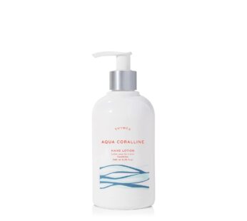 Thymes Hand Lotion Silver Pump – 8.25 Fl Oz – Aqua Coralline