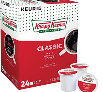 Krispy Kreme Classic, Single-Serve Keurig K-Cup Pods, Medium Roast Coffee, 24 Count