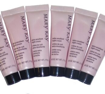 Mary Kay Extra Emollient Night Cream – Lot of 6, Travel Size, Whole Body Moisturizer for Dry Skin, 2.52 Ounce