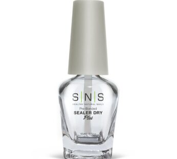 SNS Nail Polish for Nail Dip Powder, Sealer Dry – Sealing & Hardening Agent for Dip Powders – Brings Color & Hardens Manicure Layers – Low-Odor & No UV Lamp Required – 0.5 fl. oz.
