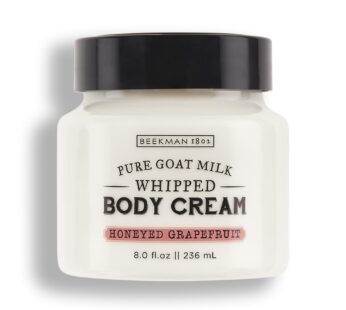 Beekman 1802 Whipped Body Cream, Honeyed Grapefruit – Scented – 8 oz – Intensely Hydrating & Softens Skin – With Goat Milk – Good for Sensitive Skin – Cruelty Free