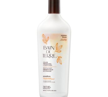 Bain de Terre Passion Flower Color Preserving Conditioner, Luxurious Hydration for Vibrant Color & Protection from Fading, with Argan & Monoi Oils, Paraben-free, Vegan, 13.5 Fl Oz