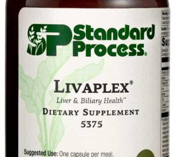 Standard Process Livaplex – Whole Food Bowel, Digestion and Digestive Health, Liver Health and Gallbladder Support with Spanish Black Radish, Betaine Hydrochloride, and Organic Carrot – 90 Capsules