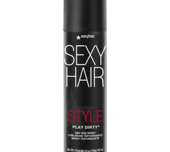 SexyHair Style Play Dirty Dry Wax Spray, 4.8 Oz | Body and Dimension | Helps Achieve Second-Day Look | All Hair Types