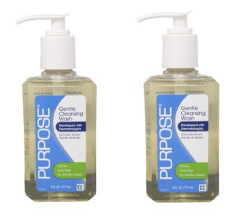 Purpose Gentle Cleansing Wash, 6-Ounce Pump Bottle, 6 Fl Oz (Pack of 2)