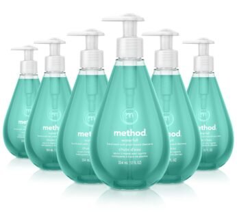 Method Gel Hand Soap, Waterfall, Biodegradable Formula, 12 Fl Oz (Pack of 6)