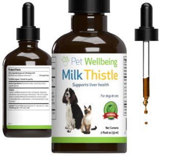 Pet Wellbeing Milk Thistle for Dogs – Supports Liver Health, Protects Liver – Glycerin-Based Natural Herbal Supplement – 2 oz (59 ml)