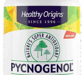 Healthy Origins Pycnogenol 100 mg – Premium Pine Bark Extract – French Maritime Pine Bark Extract for Heart Health, Skin Care & More – Gluten-Free & Non-GMO Supplement – 60 Veggie Caps
