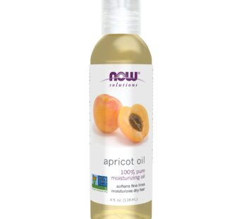 NOW Solutions, Apricot Kernel Oil, Hair Moisturizer, Rejuvenating Skin Oil, Softens Fine Lines, 4-Ounce