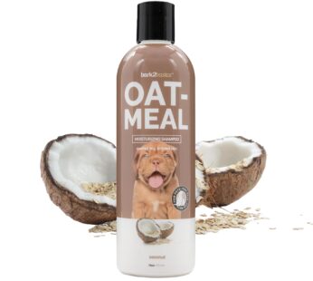 Bark 2 Basics Oatmeal Dog Shampoo, 16 oz – Natural Colloidal Oatmeal, Natural Ingredients, Calms Dry Itchy Irritated Skin, Moisturizes and Soothes the Skin and Coat, Professional Grade
