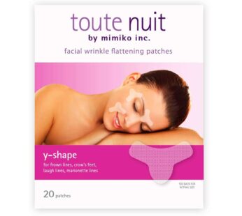 Toute Nuit Wrinkle Patches, Face Tape, Y-Shape – Preventing Frown Lines, Forehead and Around Lips – 20 Patches