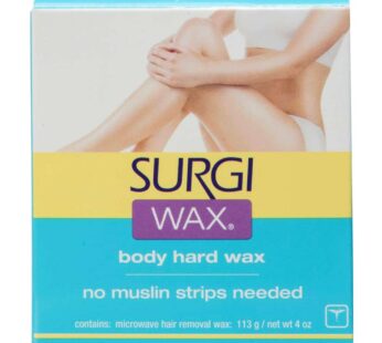 Surgi-wax Microwave Hair Removal Hard Wax for Body, 4 oz