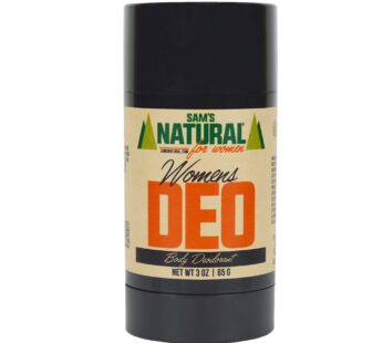 Sam?s Natural Deodorant – Women’s – Aluminum Free DEO – No phthalates, parabens, sulfates, or dyes – Made in New Hampshire – Women, Unisex – Vegan, Cruelty Free – 3 oz