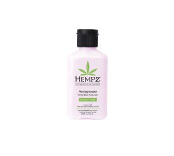 Hempz Pomegranate Herbal Body Moisturizer 2.25 oz – Paraben-Free, Anti-Aging, Hydrating Cream for All Skin Types