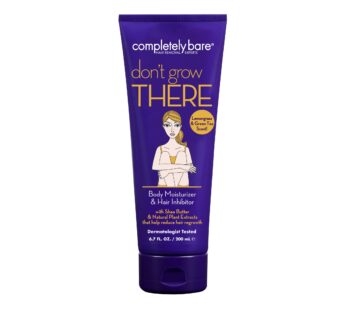 Completely Bare don’t grow THERE Body Moisturizer & Hair Inhibitor – Shea Butter & Hair Minimizers 6.7 FL OZ