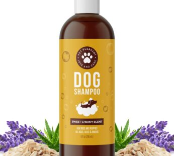 Deodorizing Dog Shampoo for Dry Skin – Moisturizing Colloidal Oatmeal Dog Shampoo for Smelly Dogs and Dog Grooming Supplies – Gentle Oatmeal Shampoo for Dogs for Pet Odor and Dog Wash Puppy Supplies